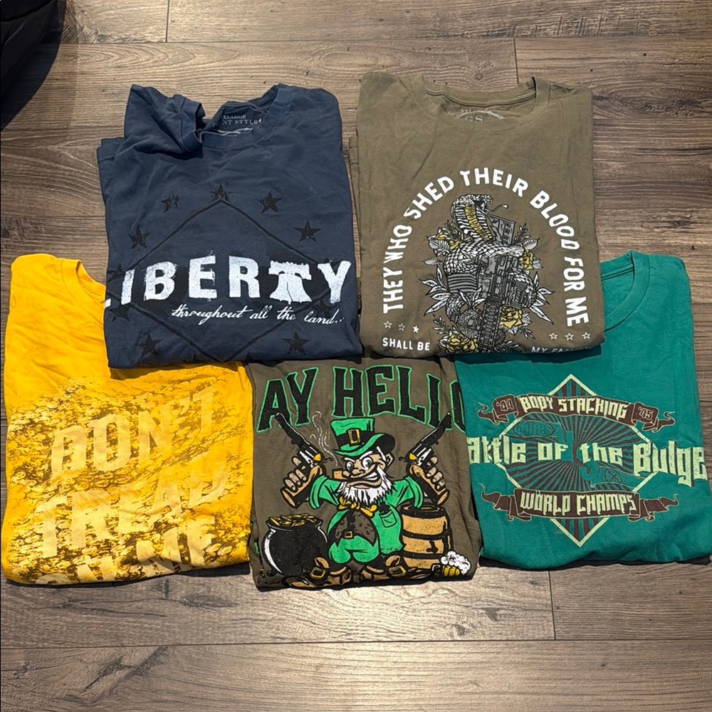 Grunt Style T-Shirt Bundle - Blue, Green, Yellow